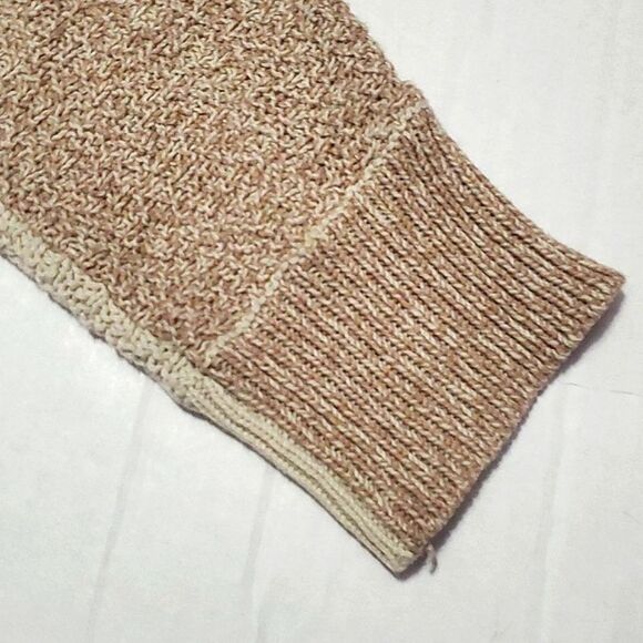 UO Sparkle & Fade Cream Two Tone Oversized Textured Buttoned Down Cardigan - Picture 7 of 11